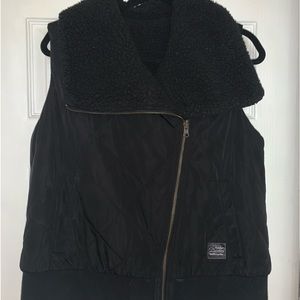 Harley Davidson Black Sherpa reversible vest